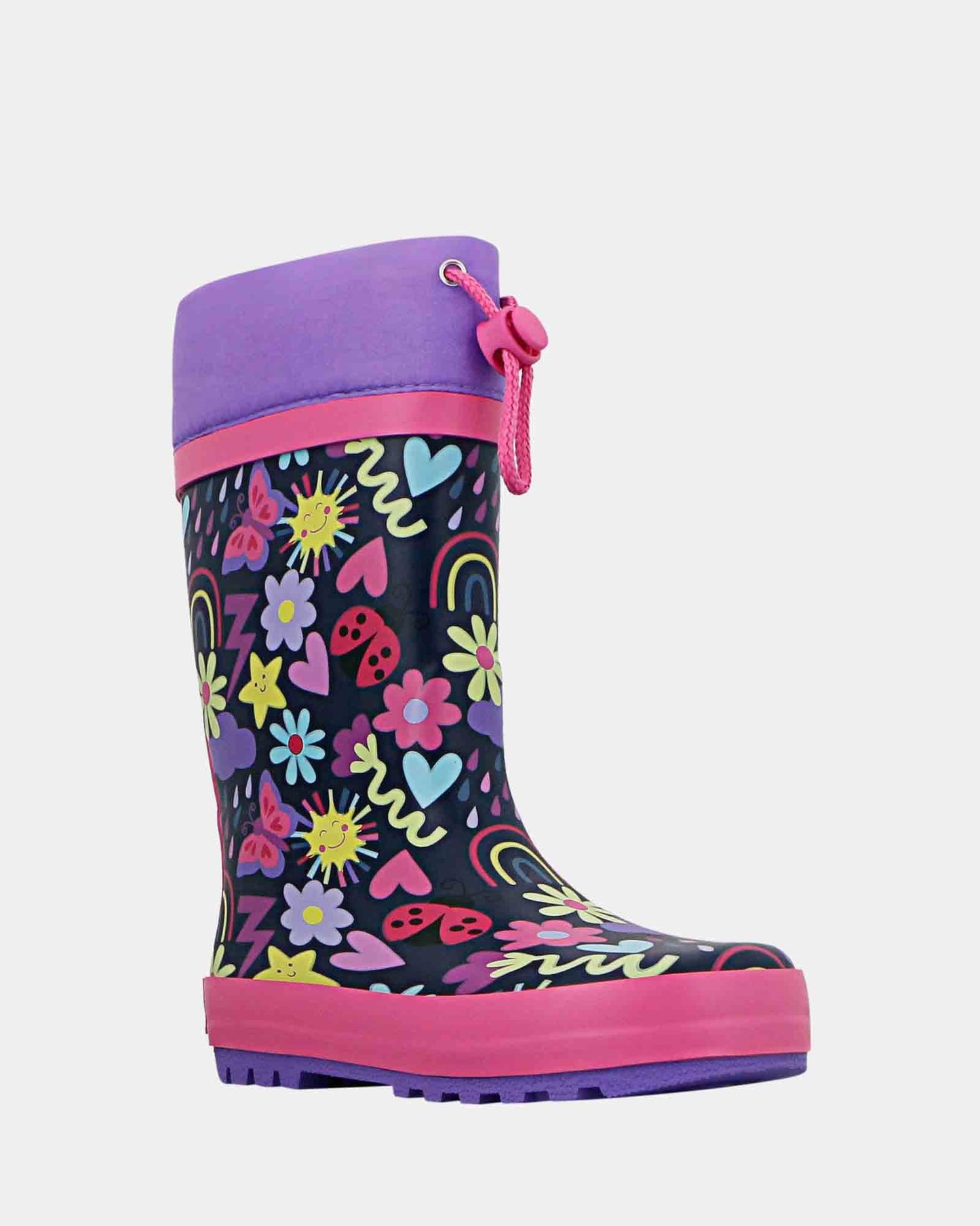 Jellies Sprinkle G Kids Gumboot - Purple Multi