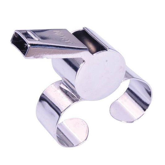 Nickel Plated Finger Grip Whistle