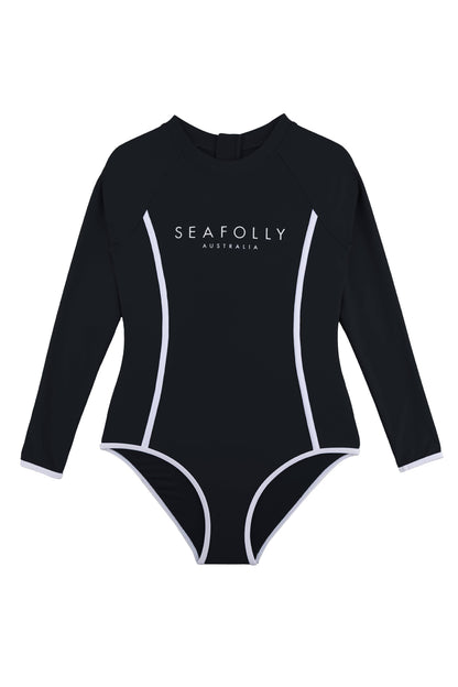 Seafolly Kids Essentials Paddle Suit - Black
