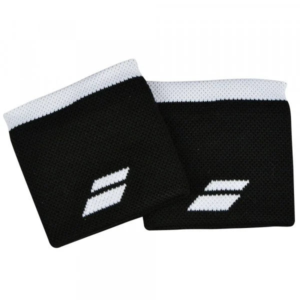 Babolat Logo Wrist Band Jumbo - Black/White