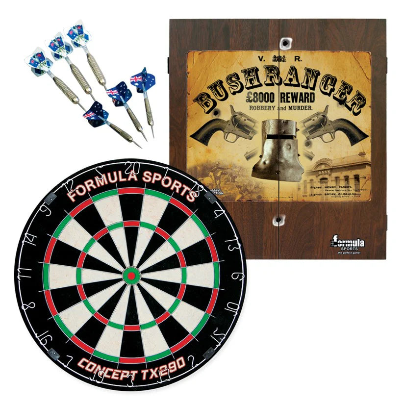 Formula Sports Dartboard Cabinet Set ~ Bushranger