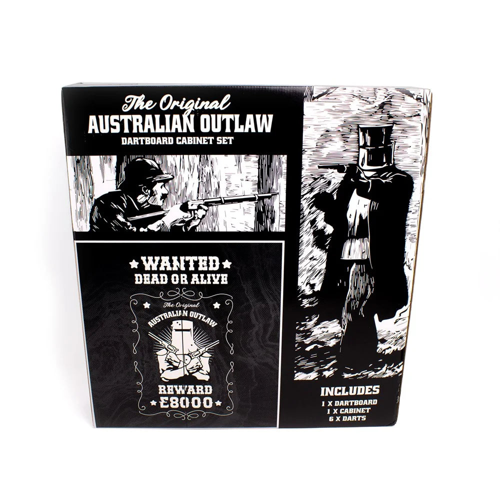 Formula Sports Dartboard Cabinet Set ~ Australian Outlaw