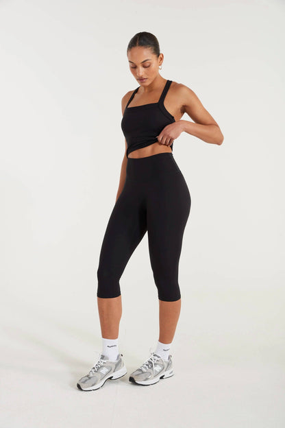 ALLFENIX EcoSculpt Capri Legging - Black