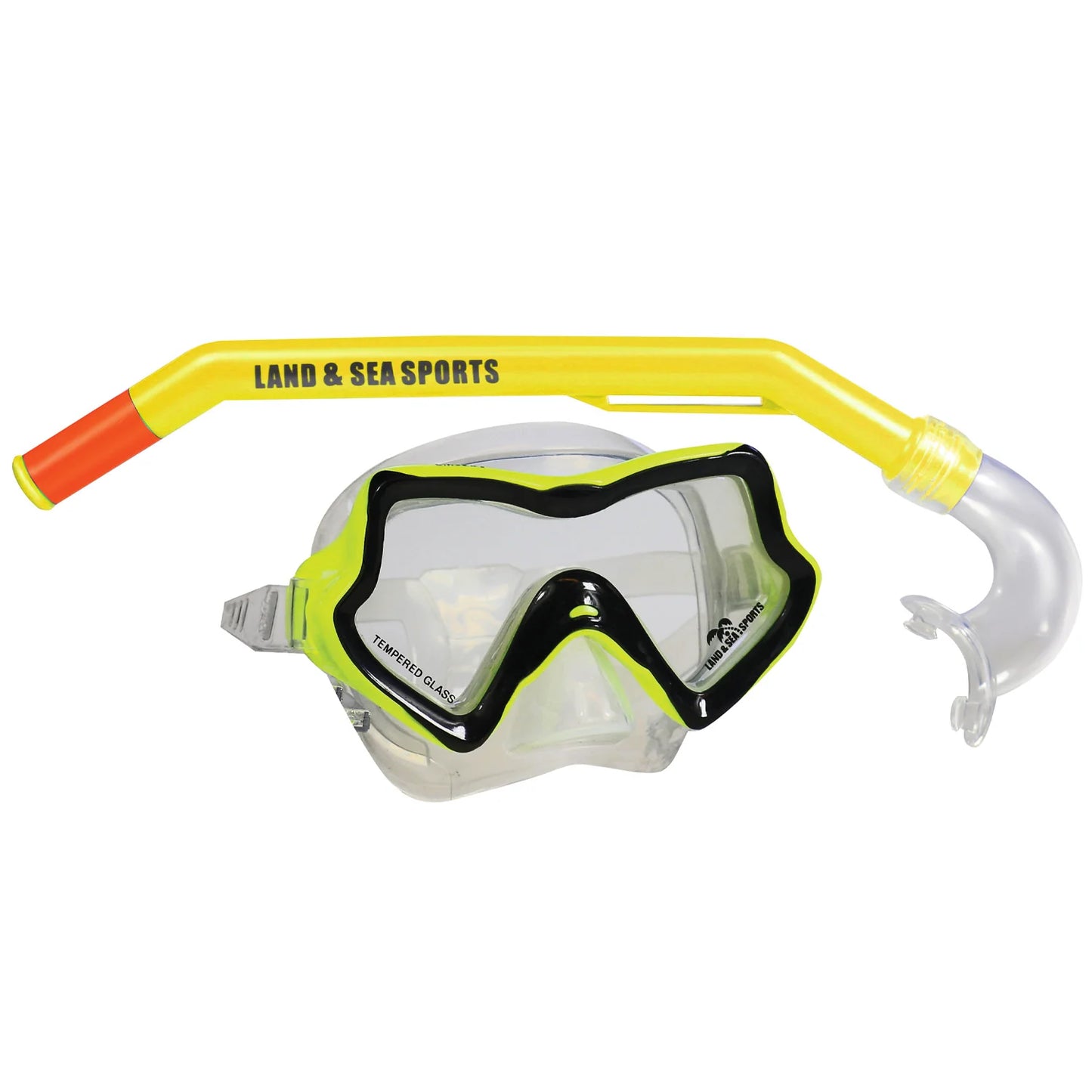 Land & Sea Silicone Starfish Junior Mask & Snorkel - Yellow