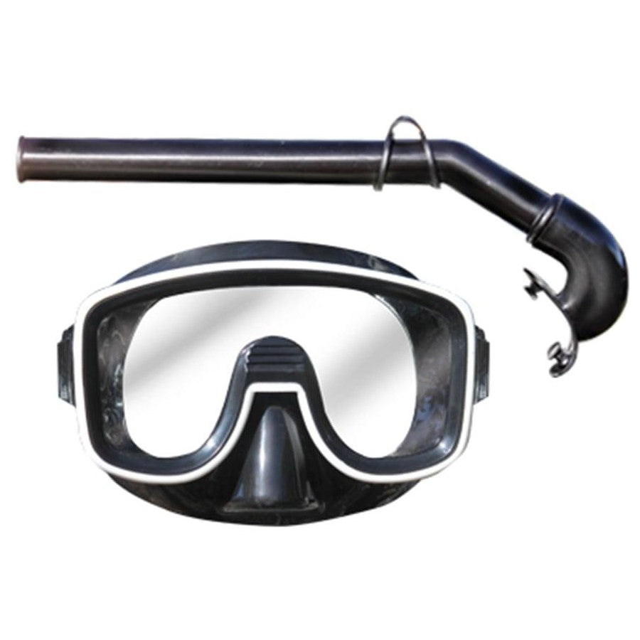 Lagoon Junior Snorkel and Mask Set - Black/White