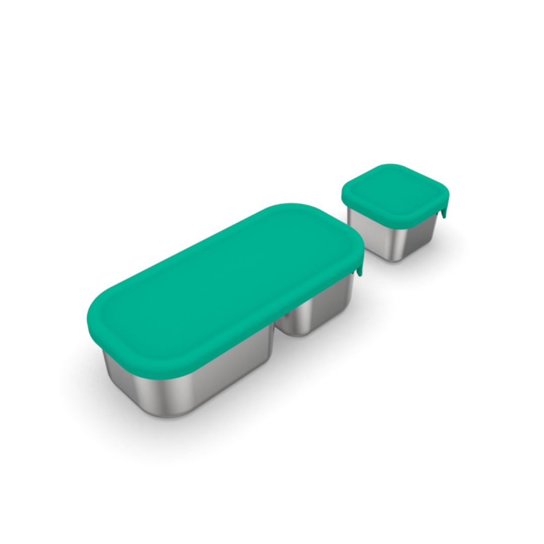 Mighty Minis Stainless Steel Containers – Set of 2 - Green