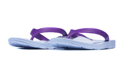 Archline Kids Orthotic Flip Flops – White/Fuchsia