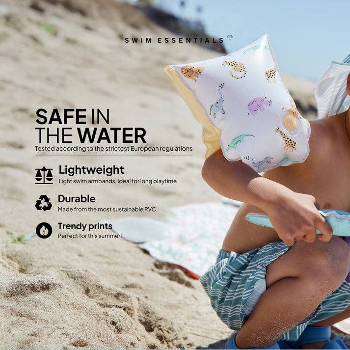 Swim Essentials Inflatable Arm Bands -  Wild Life, 2-6 yrs