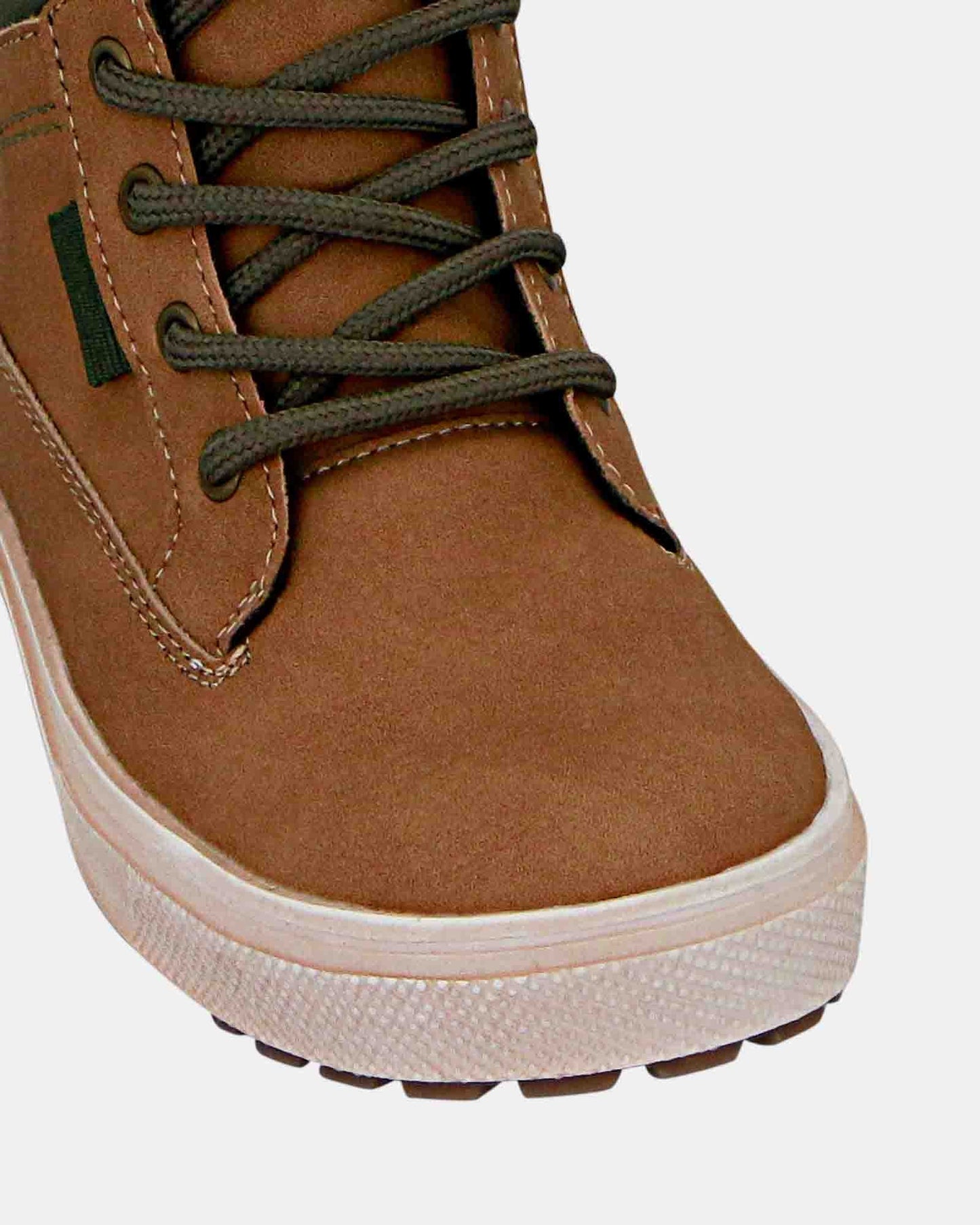 Grosby Phoenix Ankle Boot - Tan/Green