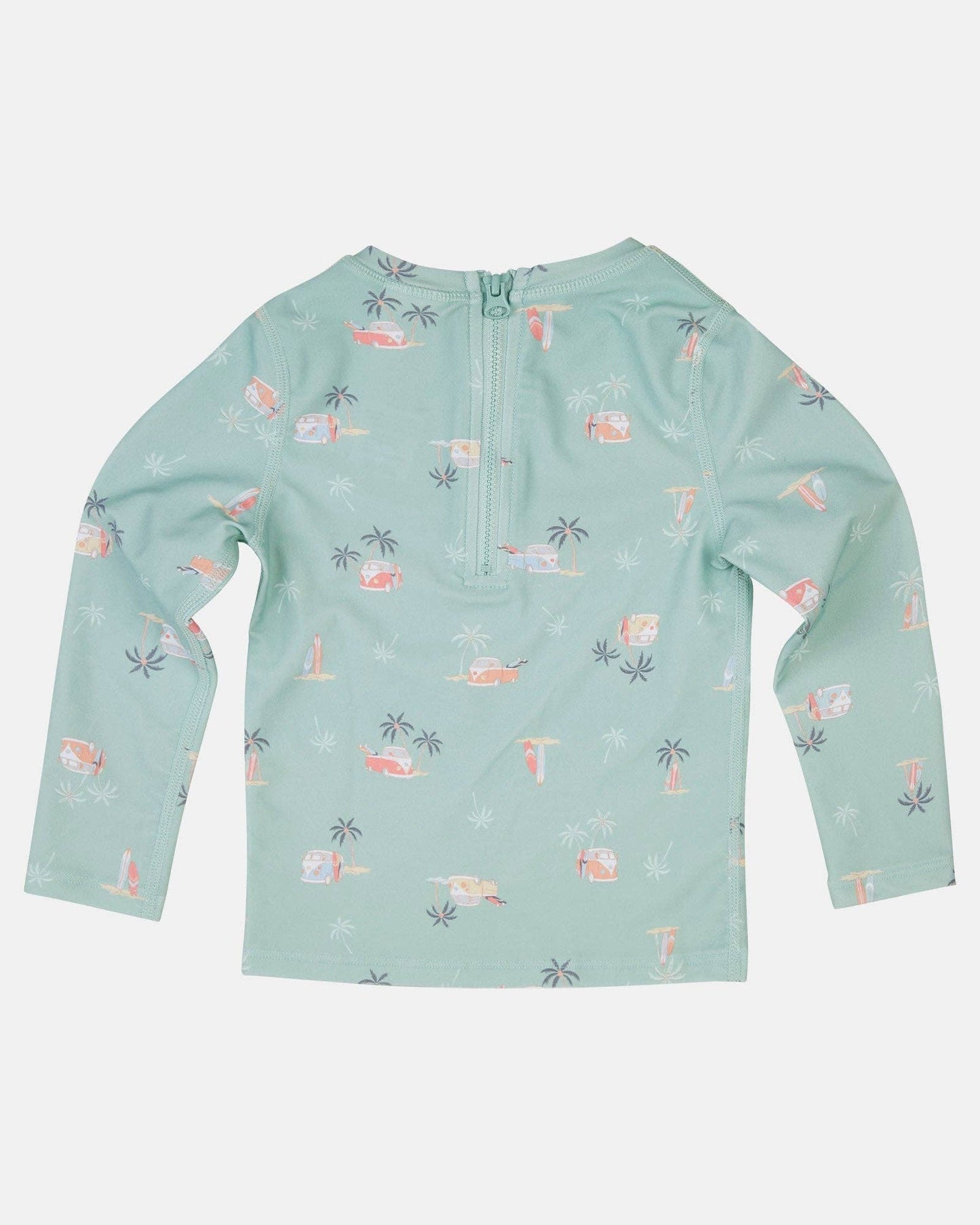 Swim Kids Rashie L/S Half Zip Classic - Uluwatu