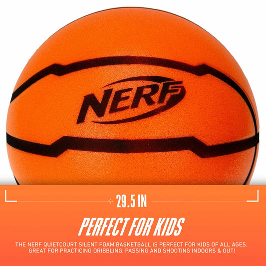 NERF Quietcourt Foam Basketball 29.5in