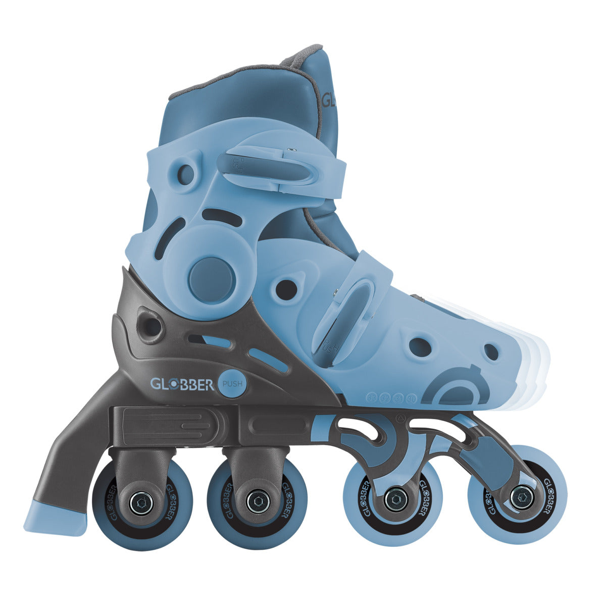 Globber Learning Skates 2 in 1 - Blueberry X/XS 3+
