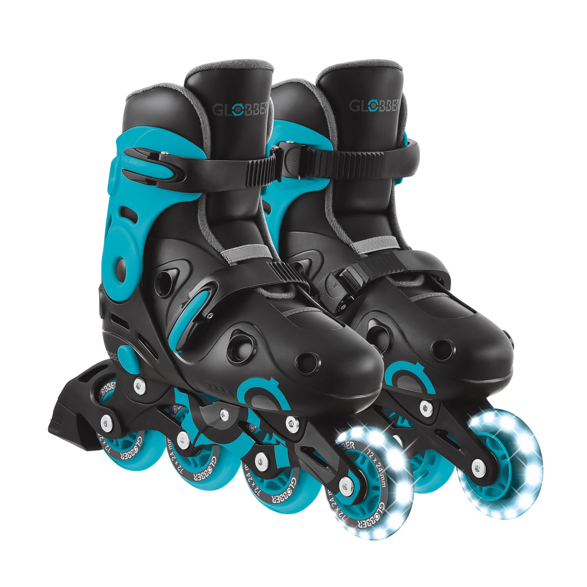 Globber Go Skates Lights - Aqua 5+