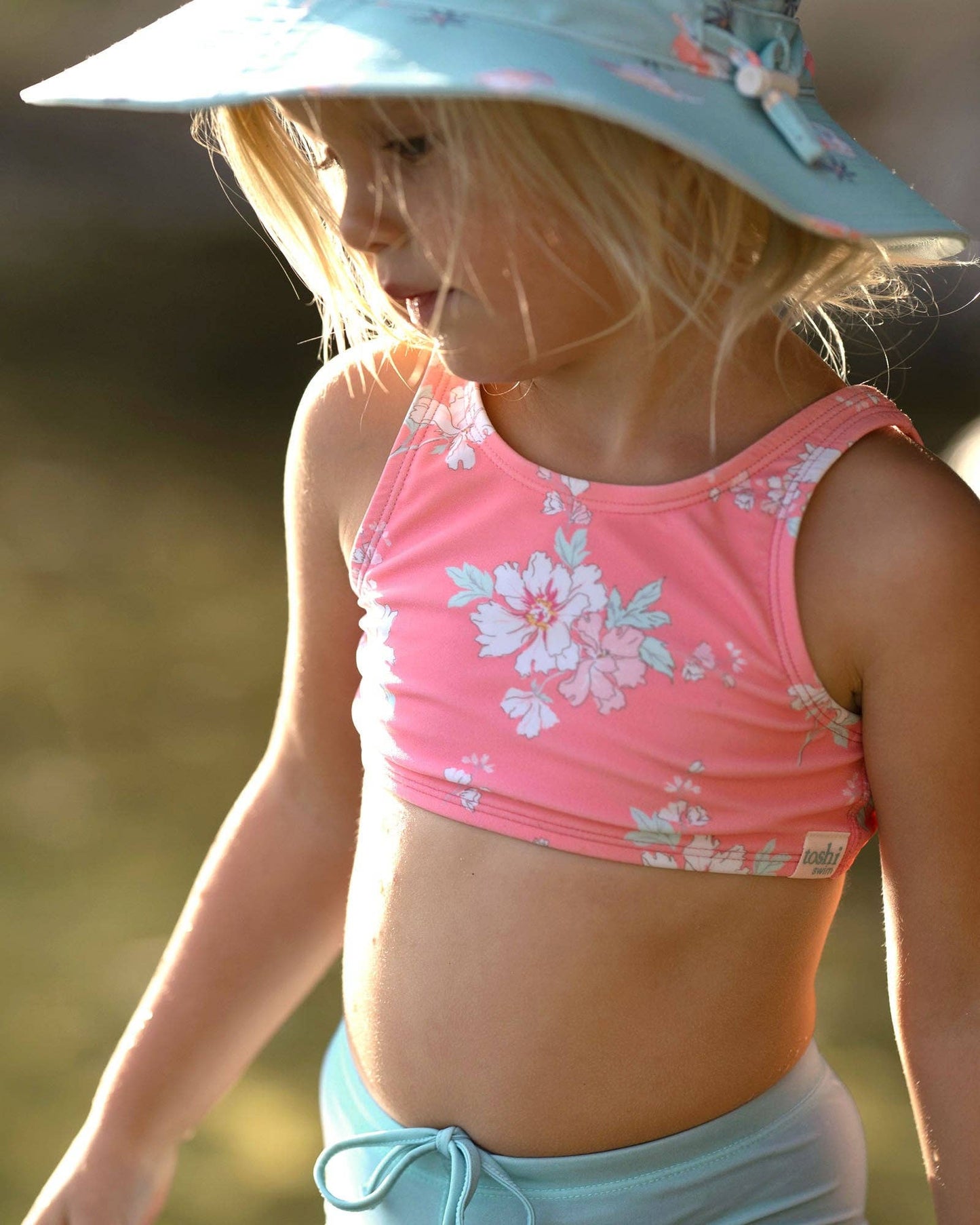 Swim Kids Crop Top Classic - Scarlet