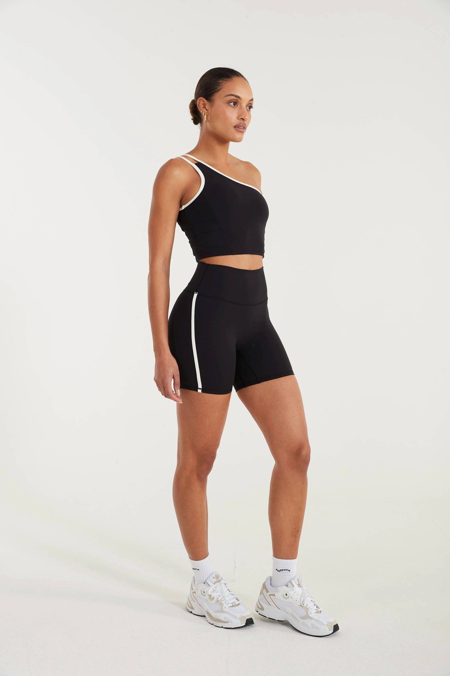 ALLFENIX EcoSculpt Contrast 5" Bike Short - Black