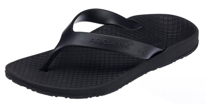 Archline Kids Orthotic Flip Flops – Black/Black