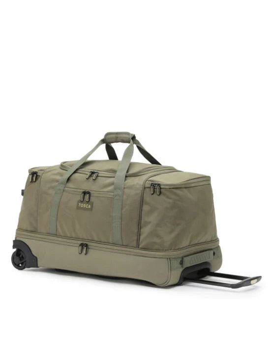 Tosca Medium 70cm Split Compartment Wheel Bag - Khaki