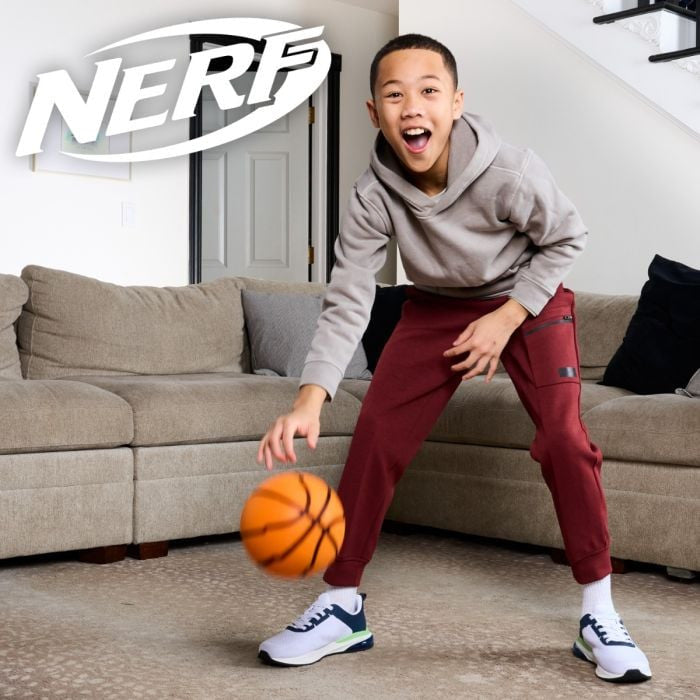 NERF Quietcourt Foam Basketball 7in