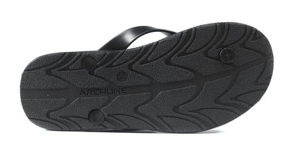Archline Kids Orthotic Flip Flops – Black/Black