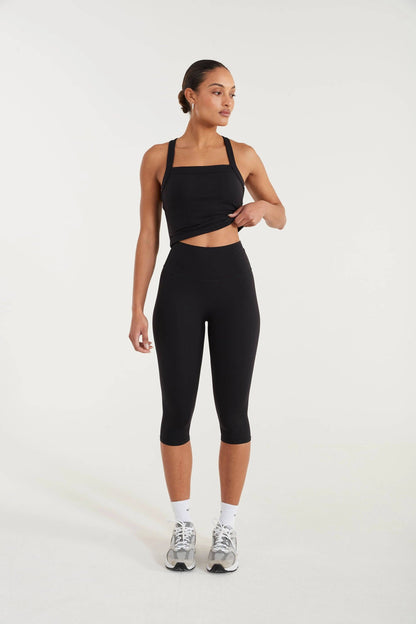 ALLFENIX EcoSculpt Capri Legging - Black