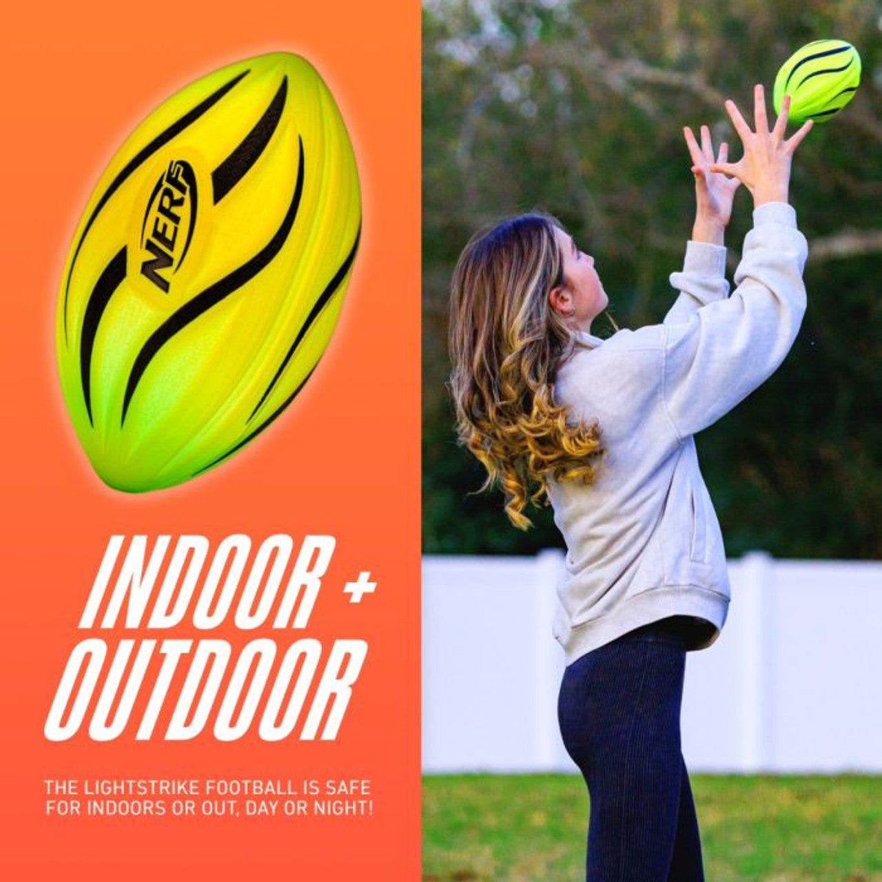 NERF Vortex Lightstrike Football