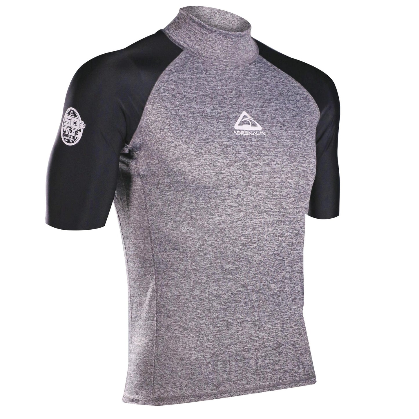 Adrenalin Adult Beach Rash Vest Short Sleeve - Grey