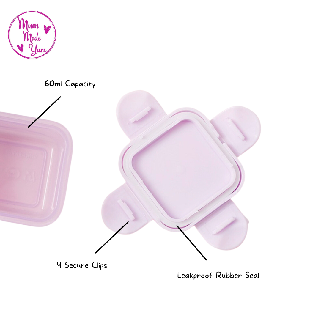 Small Snack Containers - 4 Pack