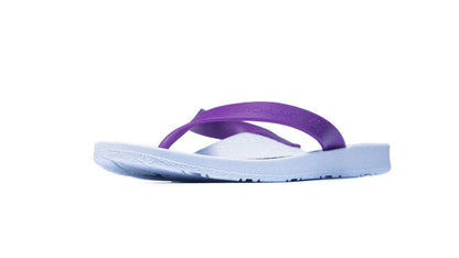 Archline Kids Orthotic Flip Flops – White/Fuchsia