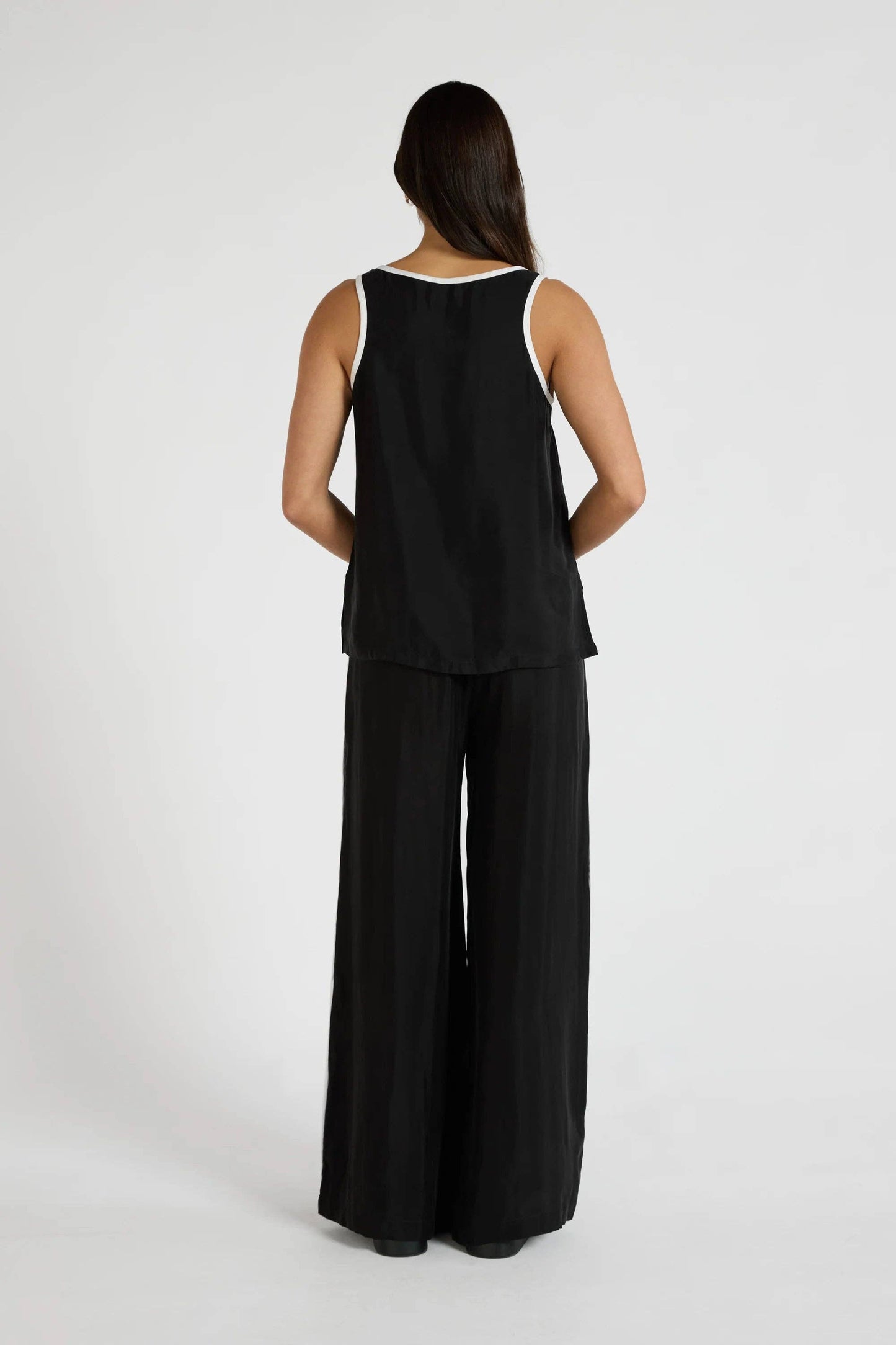 Cupro Contrast Tank