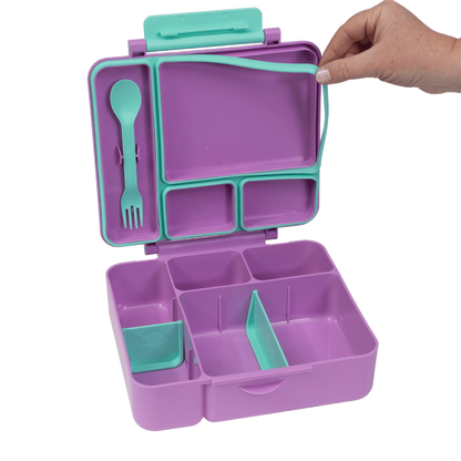 All-in Lunch Box - Fuchsia - Lilac