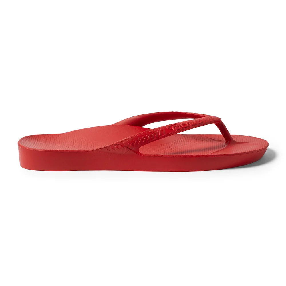 Archies Arch Support Thongs - Chilli Red