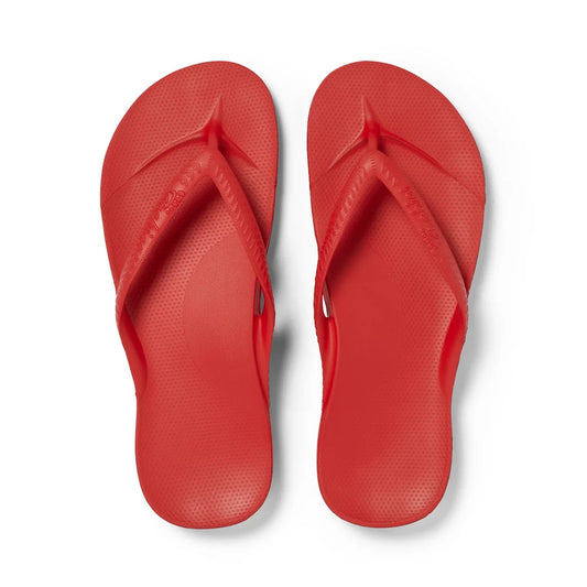 Archies Arch Support Thongs - Chilli Red