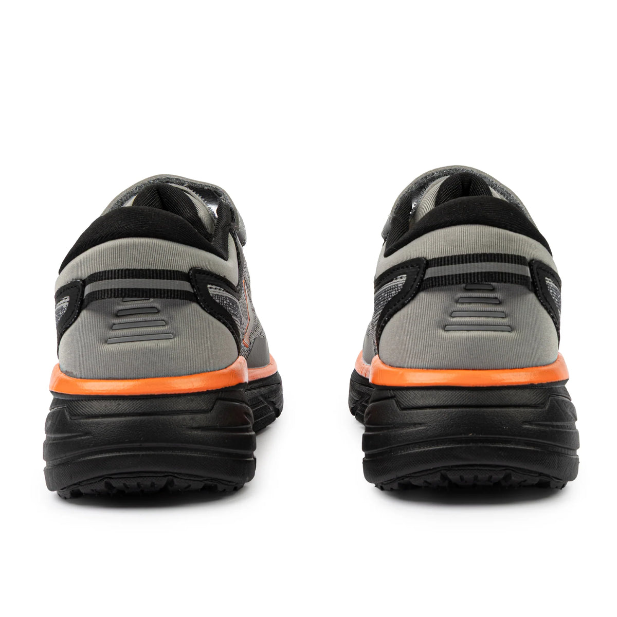 Axion Velcro Strap Boys Runner - Grey/Black/Orange