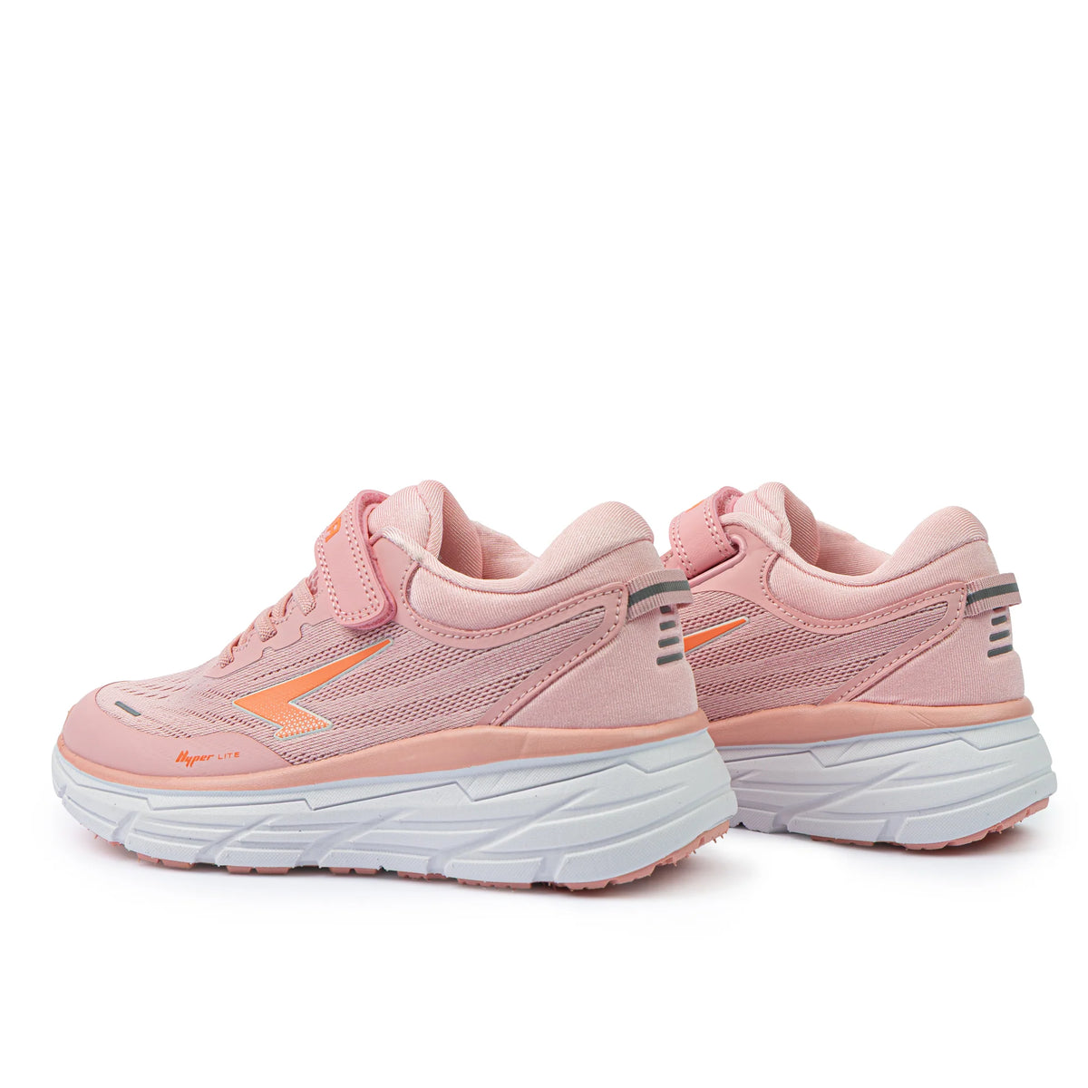 Axion Velcro Strap Girls Runner - Pink/Peach