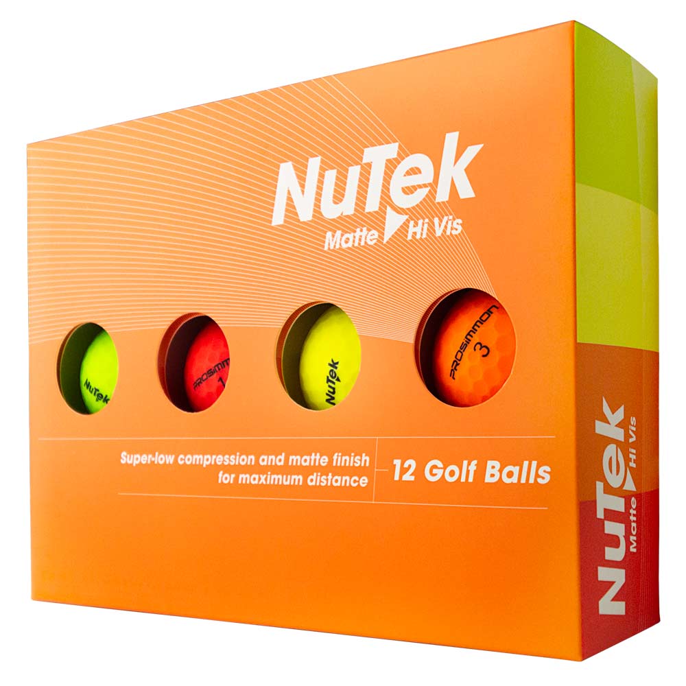 Prosimmon Nutek Golf Balls Multi Colour - 12pk