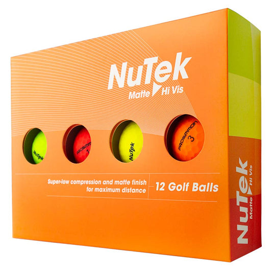 Prosimmon Nutek Golf Balls Multi Colour - 12pk