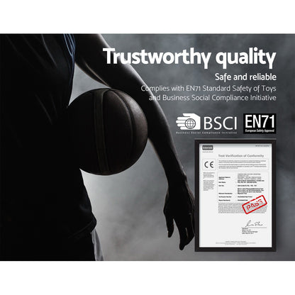 Everfit 3.05M Basketball Hoop Stand System Adjustable Height Portable Black Pro