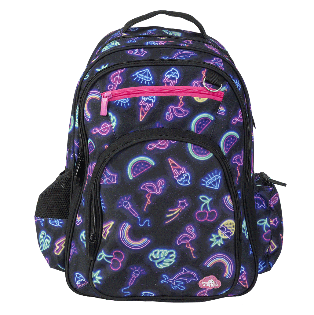 Big Kids Backpack - Neon Party