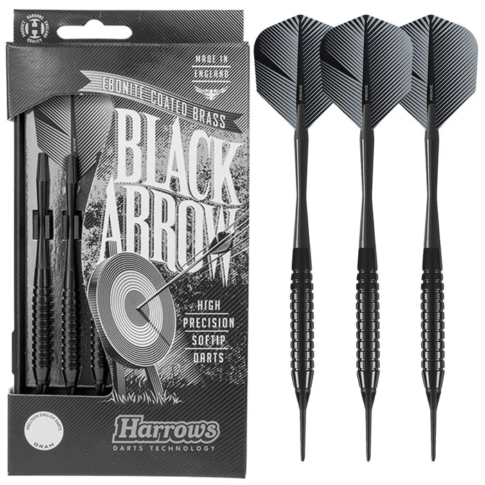 Harrows Black Arrow Soft Tip Darts 18gr