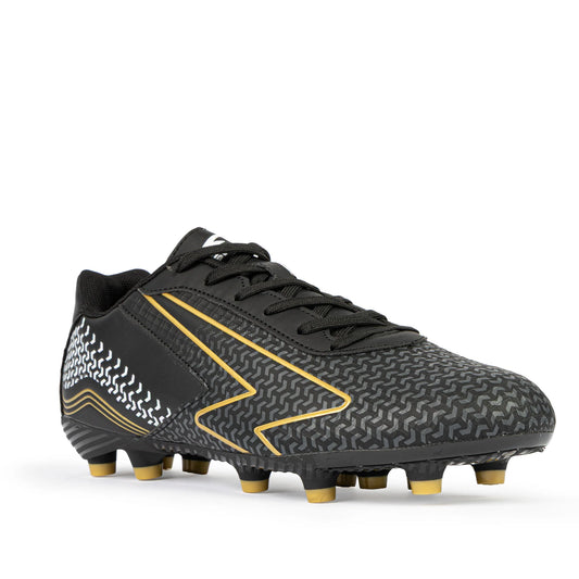 Sfida Catalyst Senior Football Boots - Black/Gold Wide Fit