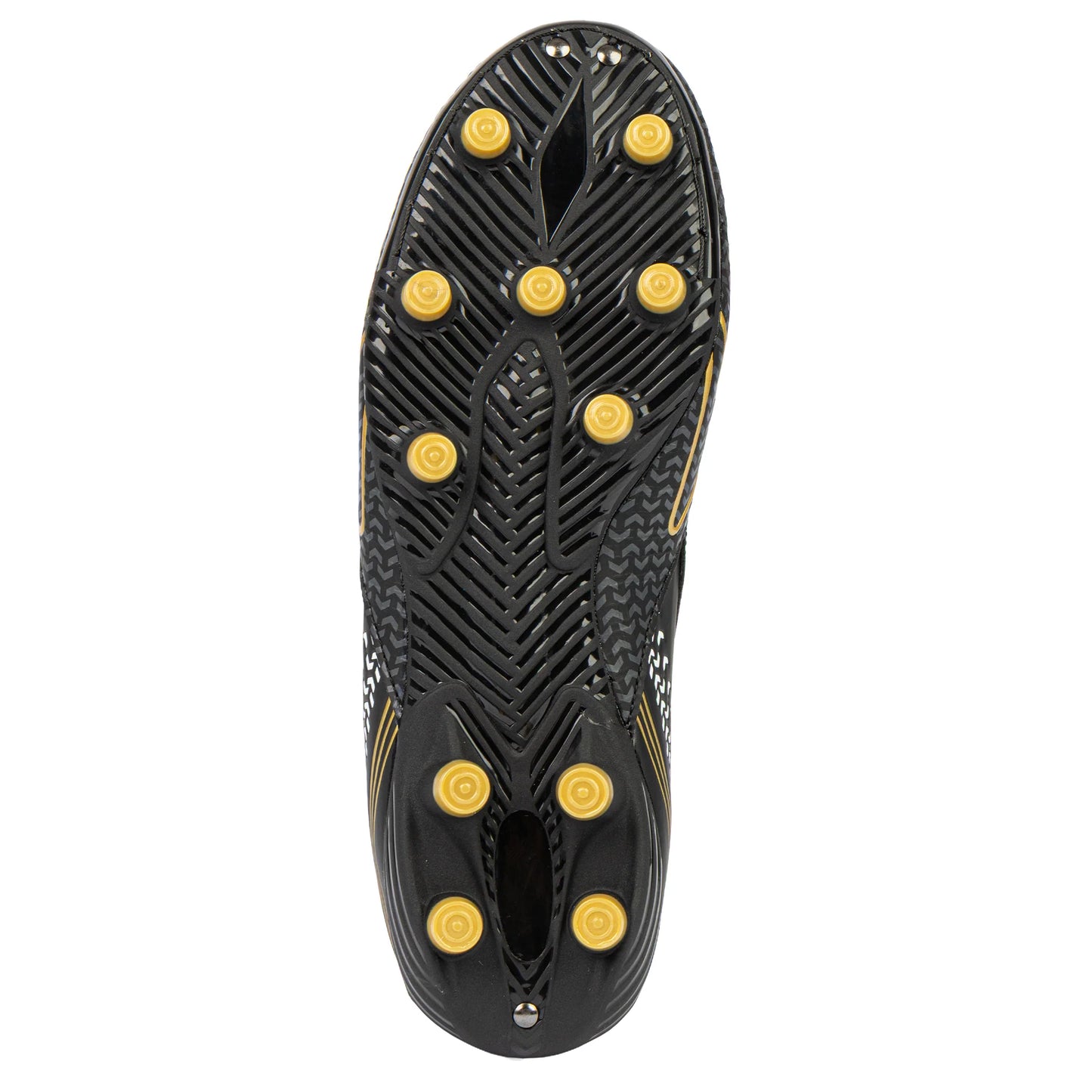 Sfida Catalyst Senior Football Boots - Black/Gold Wide Fit