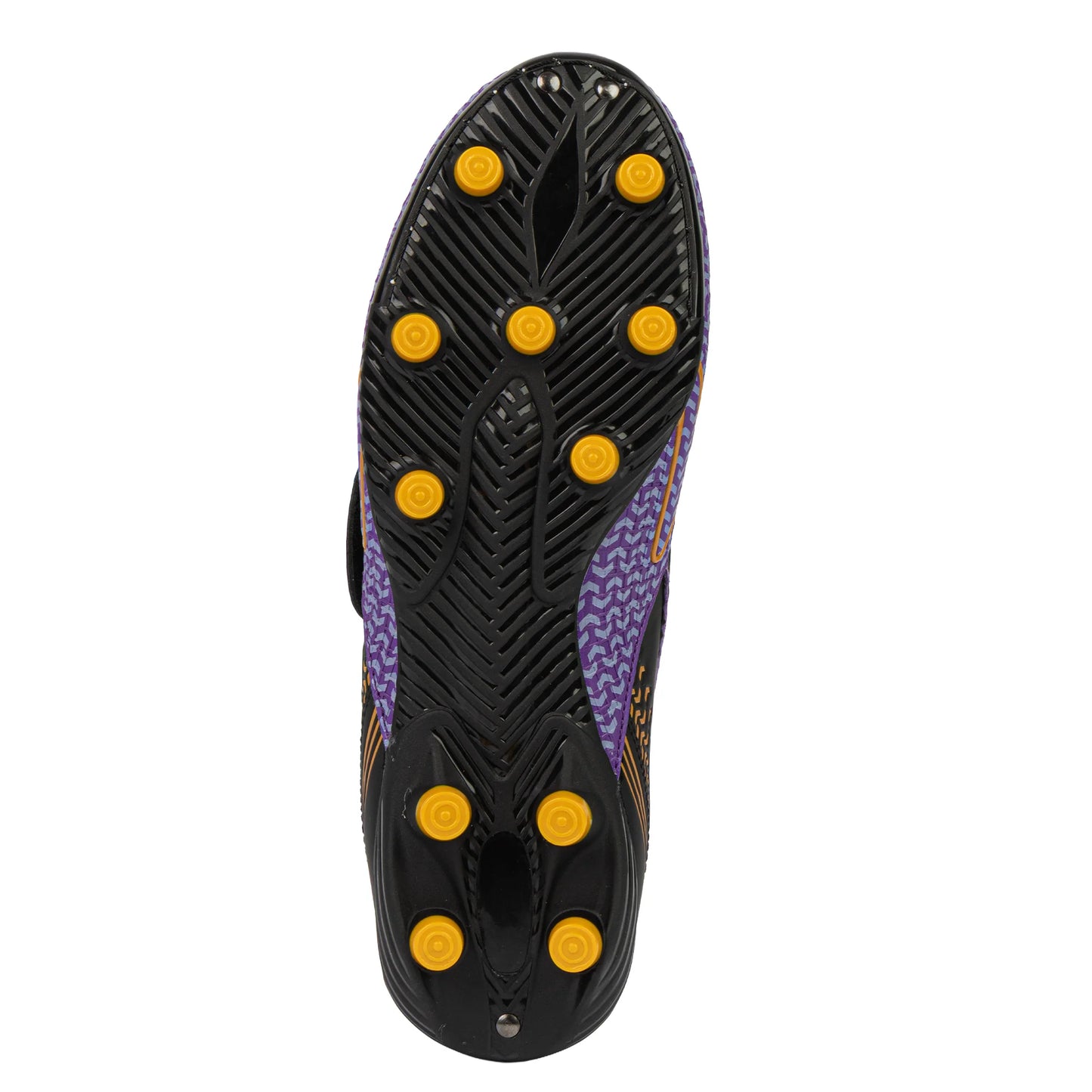 Catalyst Junior Football Boots - Purple/Gold/Black Velcro Strap
