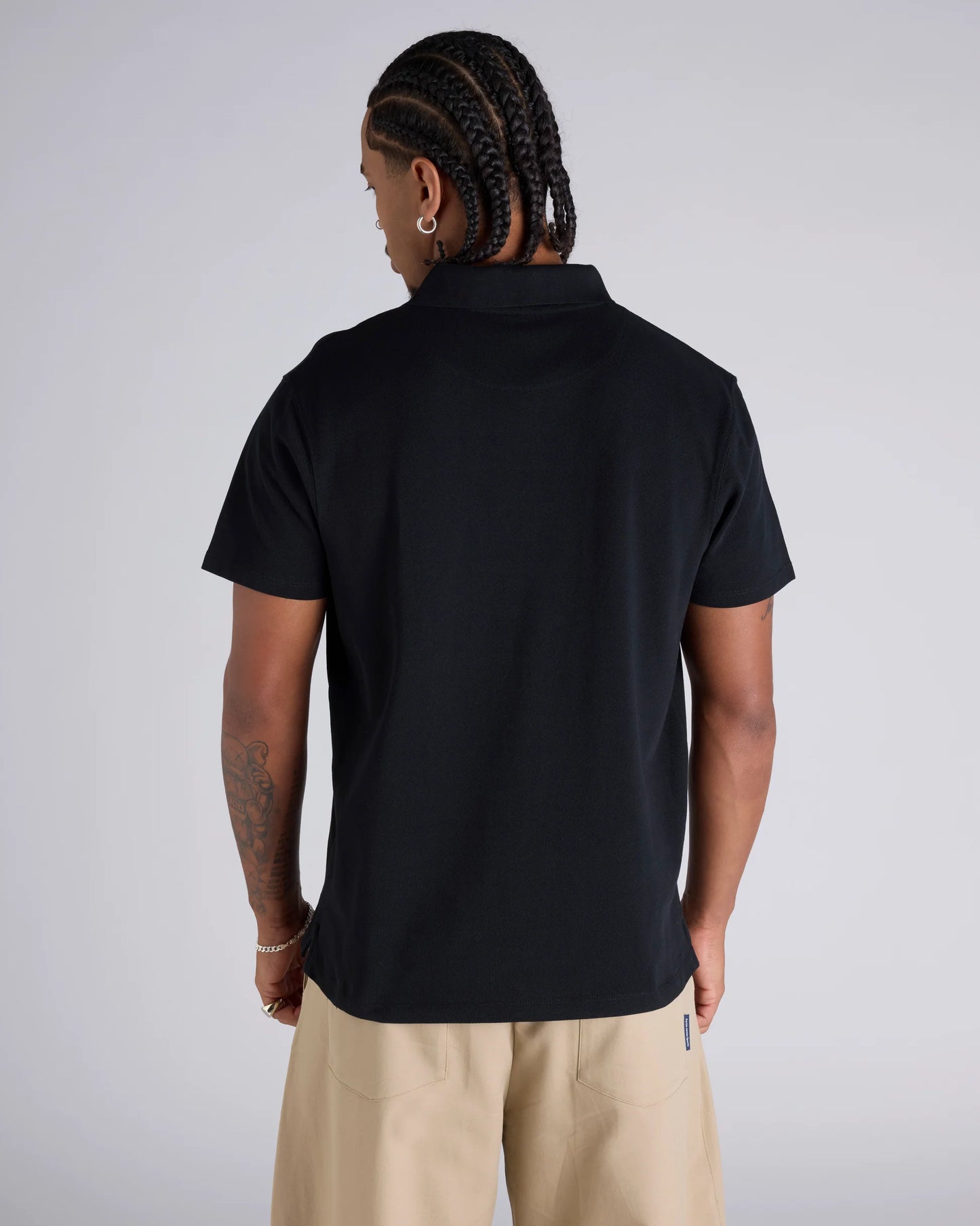 Champion Script Pique Polo - Black