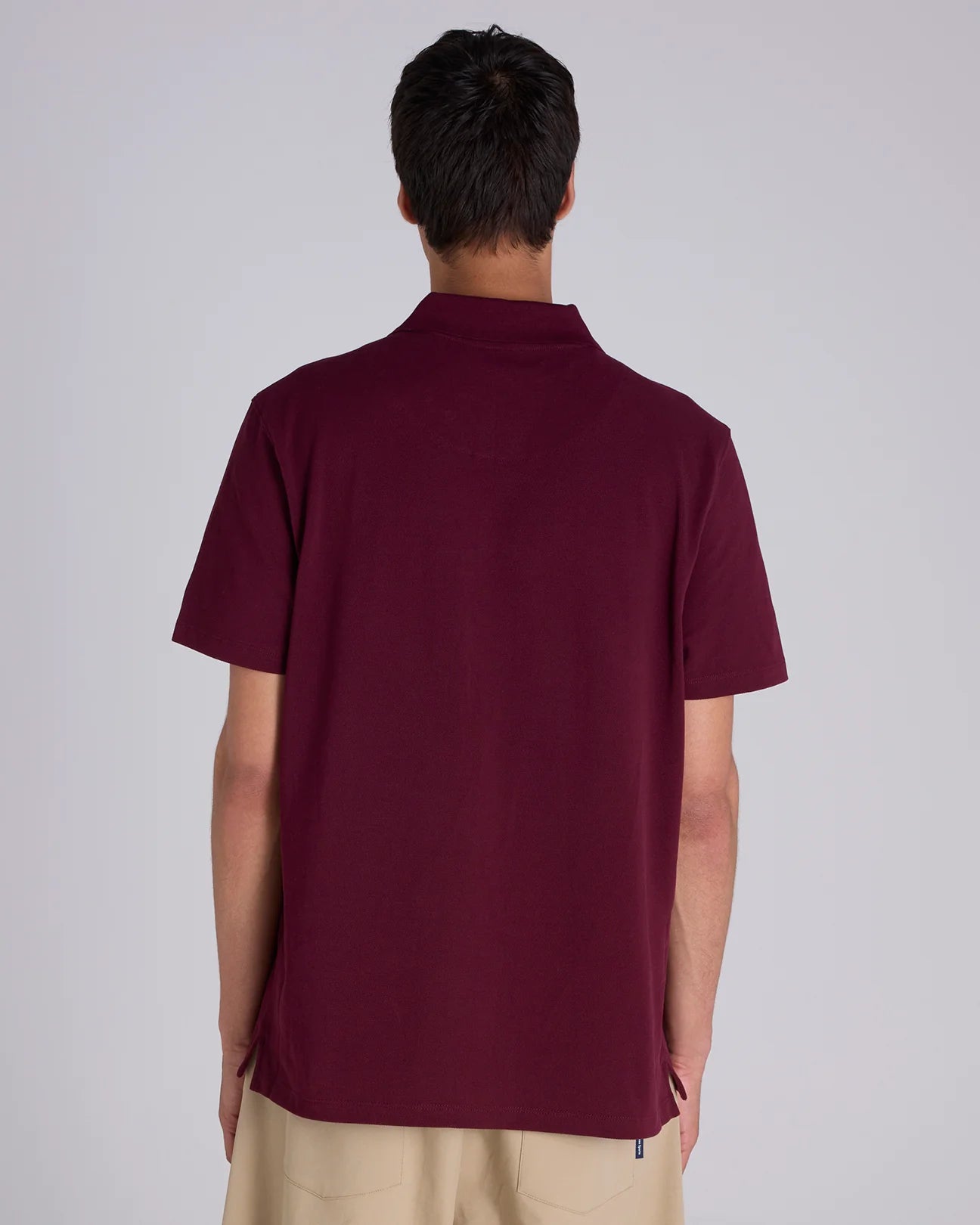 Champion Script Pique Polo - Maroon