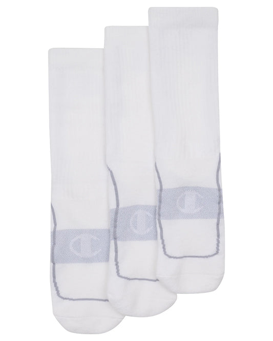 Campion Legacy C-Fit Crew Socks 3pk - White