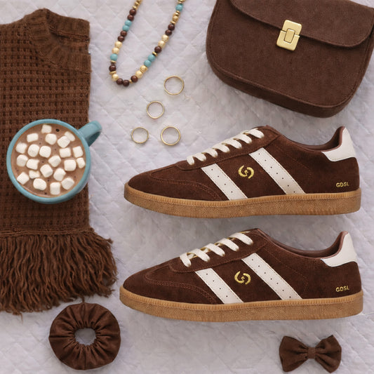 Goodsole Parallel Sneaker ~ Coffee / Ivory Suede
