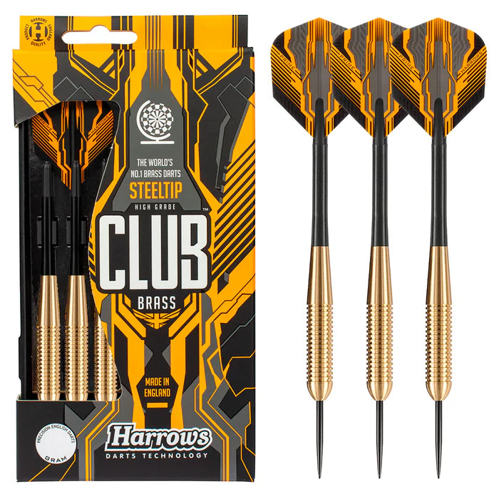 Harrows Club Brass 22gR Steel Tip Darts