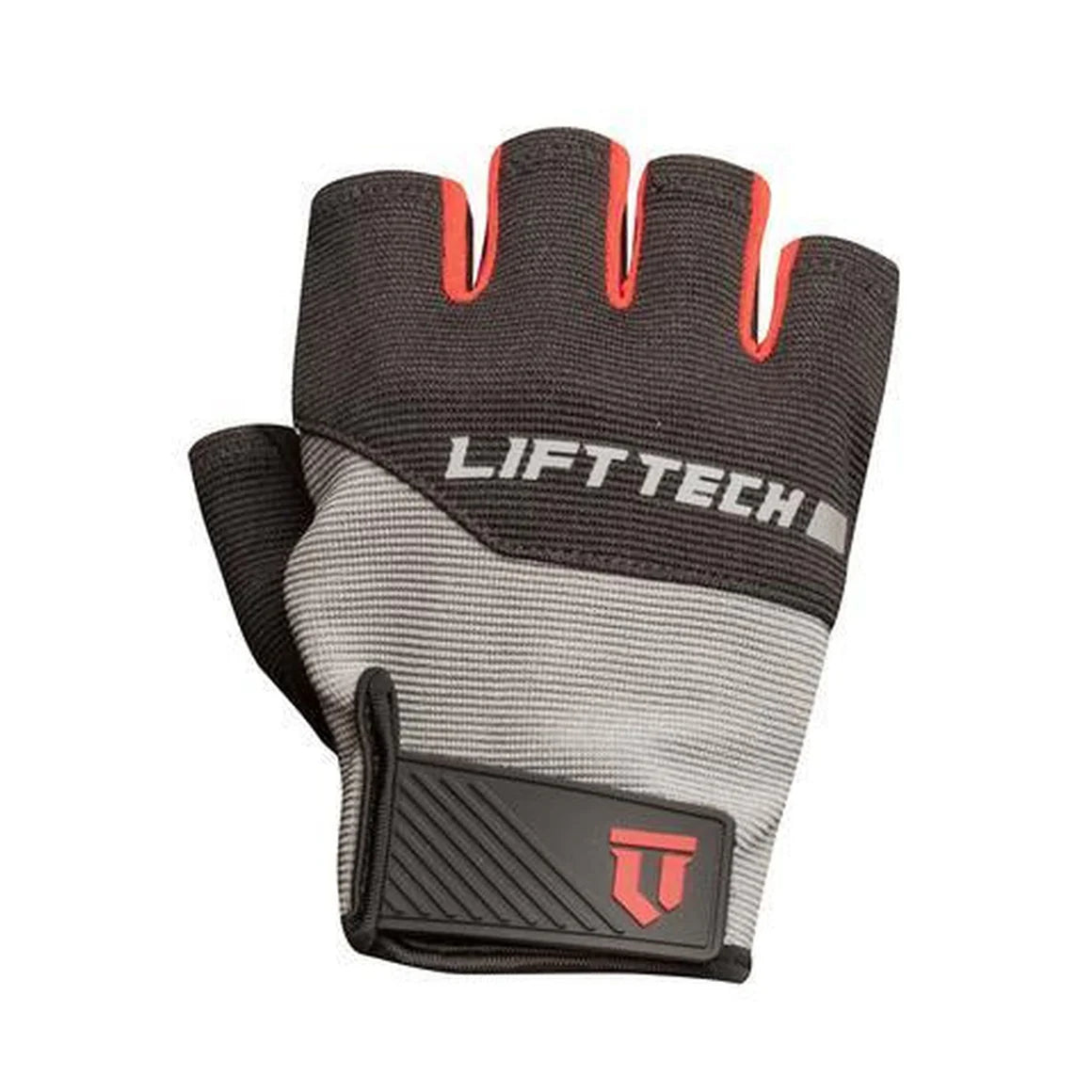 Lift tech Men's Classic Weight Training Glove - Gray/Red