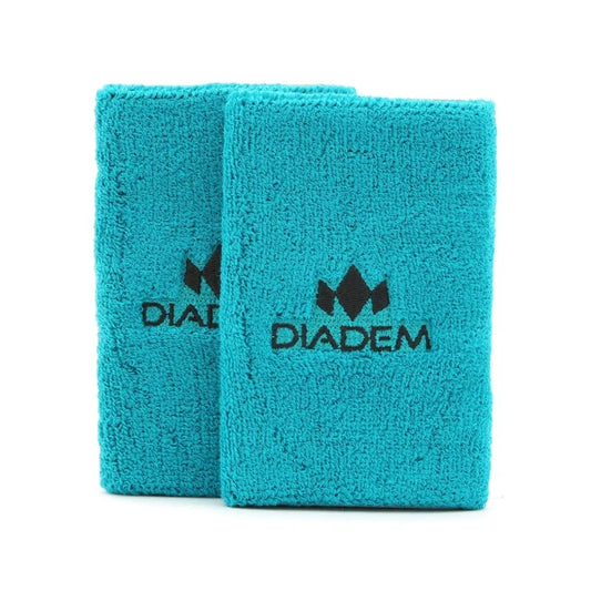 Diadem Wristbands 5.0" Double Wide - Teal (2 Pack)