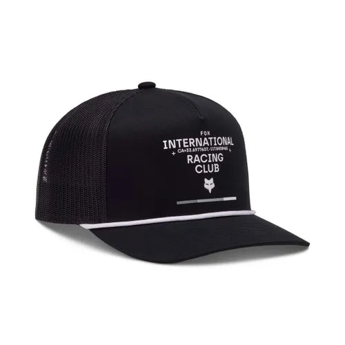Fox Numerical Snapback Hat - Black